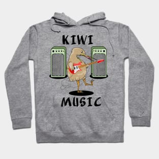 Kiwi Playing Guitar Hoodie